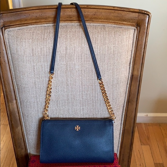 Tory Burch Carter Slim Crossbody Royal Navy - Picture 15 of 16
